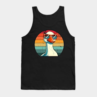 Silly Goose in Sunglasses Pun Meme Pool Funny Goose Tank Top